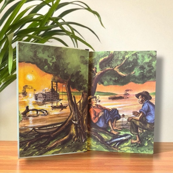 VINTAGE 1948 The Adventures of Huckleberry Finn by Mark Twain | Illustrated - Picture 10 of 14